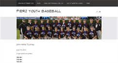 Desktop Screenshot of pierzbaseball.com
